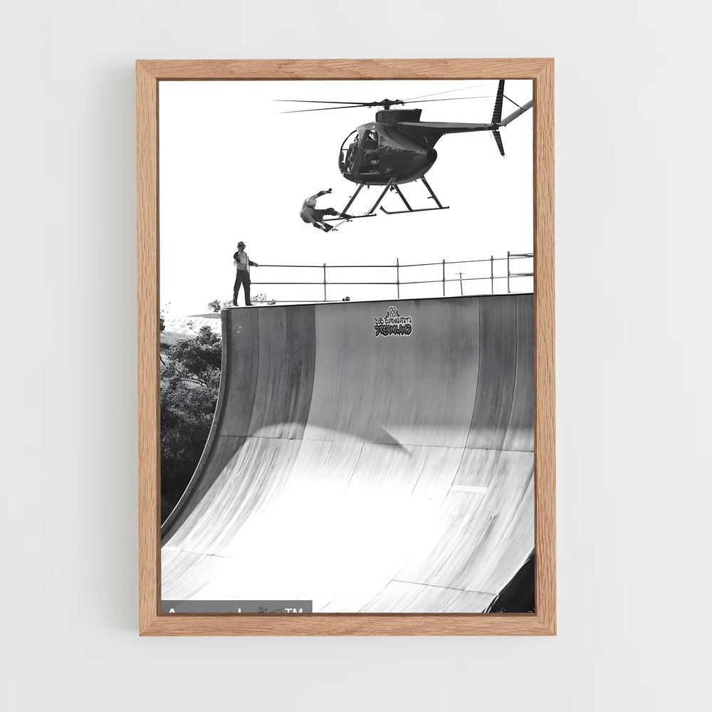 Poster Riding the Sky – affiche Skateboard (vue 4)